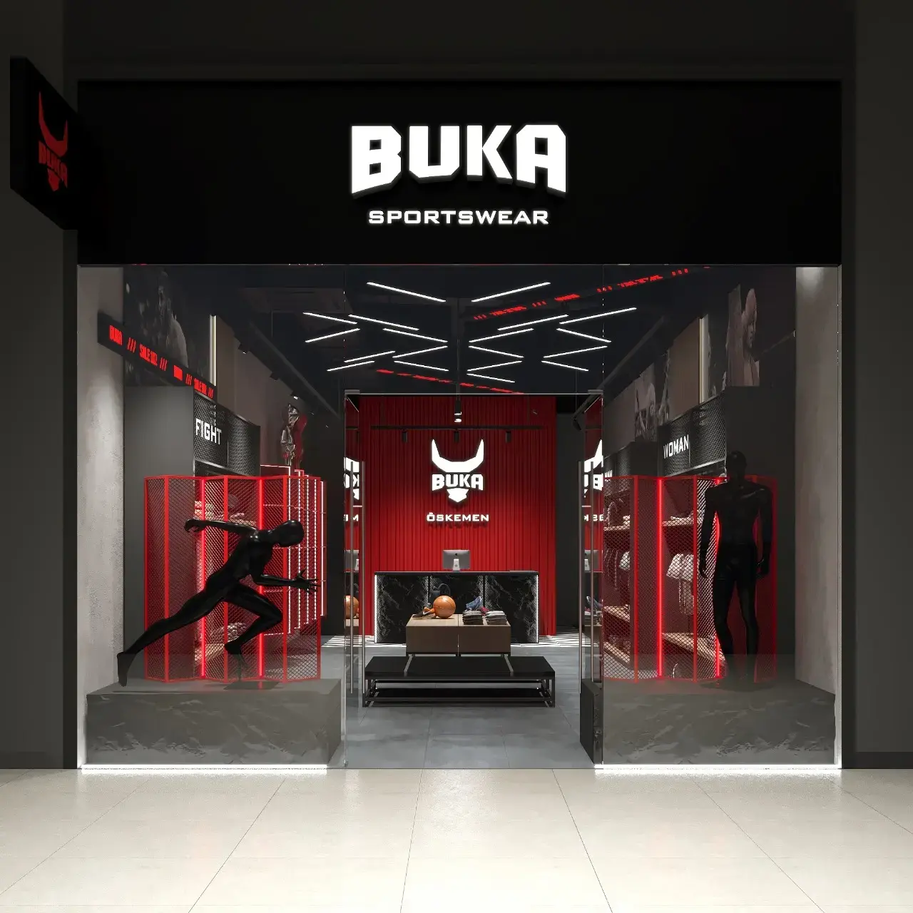 BUKA Sportswear Display
